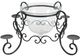 A & B Home Black/Clear 11" Candle Holder-0