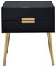 ACME Furniture Denvor Black End Table with Gold Base-1