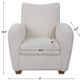 Uttermost® Teddy Off-White Shearling Accent Chair-2