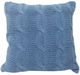 A & B Home Blue Cable Knit Throw Pillow-0