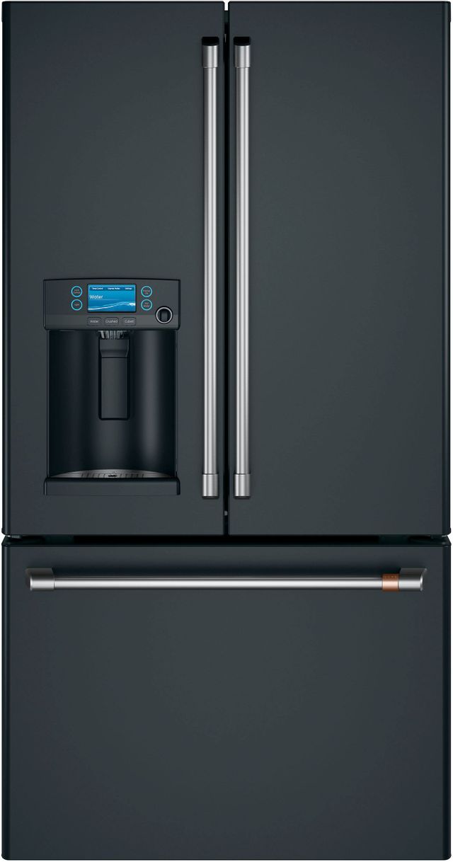 Café™ 36 in.  27.8 Cu. Ft. Matte Black French Door Refrigerator-2