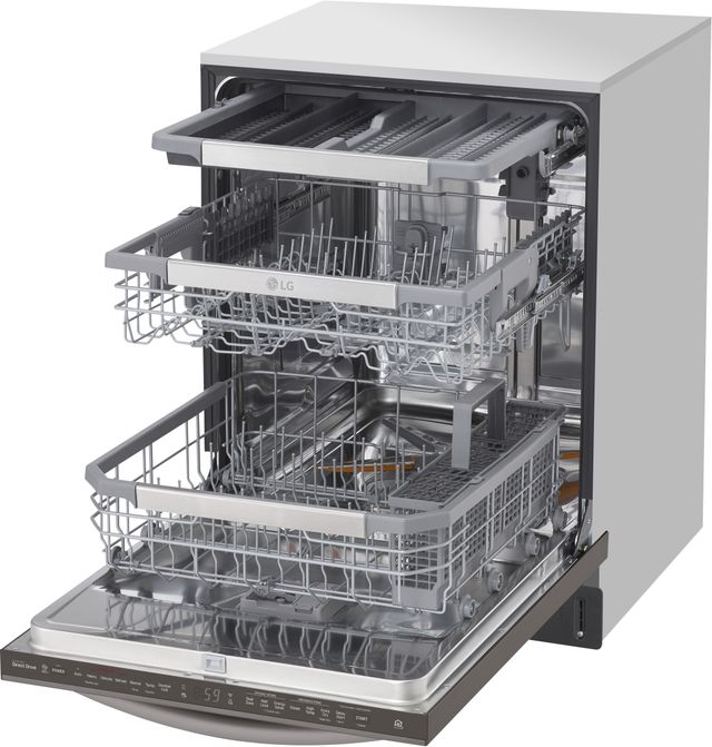 LG 4 Piece PrintProof™ Black Stainless Steel Kitchen Package-1