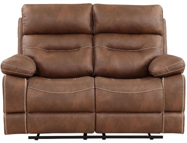 Steve Silver Co. Rudger Chestnut Manual Reclining Loveseat-1