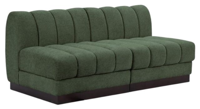 Meridian Furniture Quinn 2-Piece Green Modular Armless Sofa-0