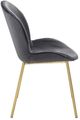 ACME Furniture Chuchip 2-Piece Gray/Gold Side Chair Set-3