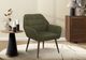 Monarch Specialties Inc. Dark Green 29" Accent Chair with Walnut Wood Legs-1