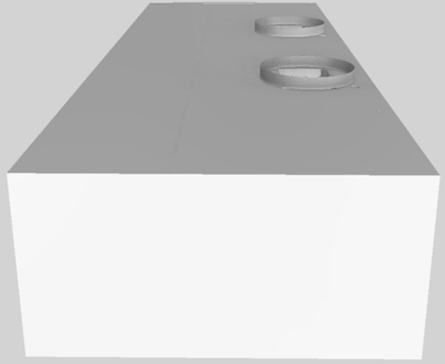 Vent-A-Hood® 66" White Wall Mounted Range Hood-1