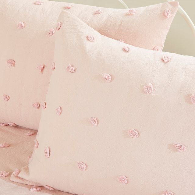 Olliix by Urban Habitat Brooklyn Pink Cotton Jacquard Daybed Set-3