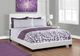Monarch Specialties Inc. White Faux Leather Queen Bed-2