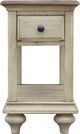 Cottage Creek Furniture Brockton Brown Chairside Table with Off-White Base-1