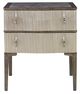 Century® Edison Gray/Silver Nightstand-1