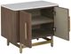 Fairfield® Dimitri Kafe Nightstand with White Marble Top-4