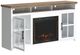 Legends Home Hampton Barnwood/Jasmin White 74" Fireplace Console-0