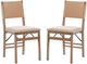 Linon Natural 2-Piece Natural 17" Folding Dining Chair Set-0