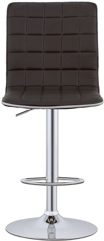 Coaster® Ashbury 2-Piece Black/Chrome Upholstered Adjustable Stools-2