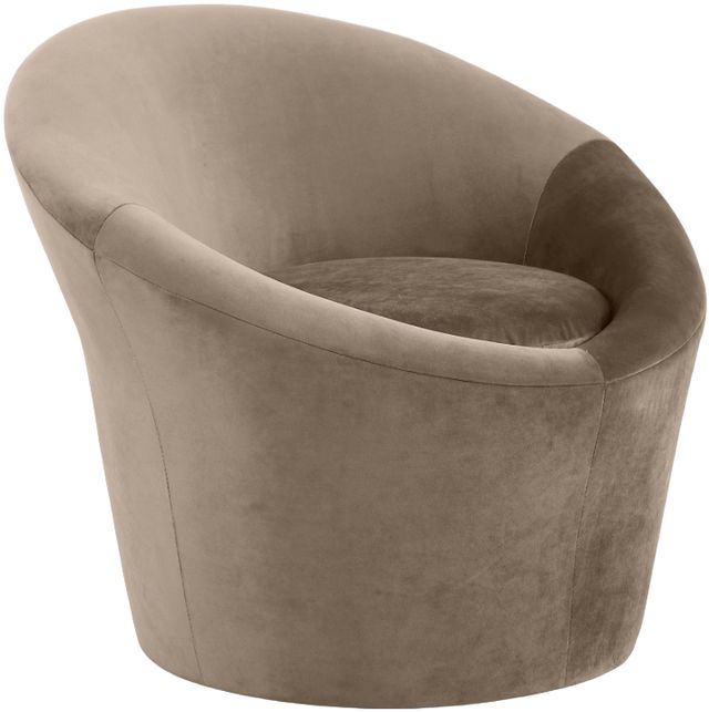 Meridian Furniture Tristan Taupe Velvet Upholstered Accent Chair-0