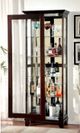 Furniture of America® Ludden Dark Walnut Curio-2