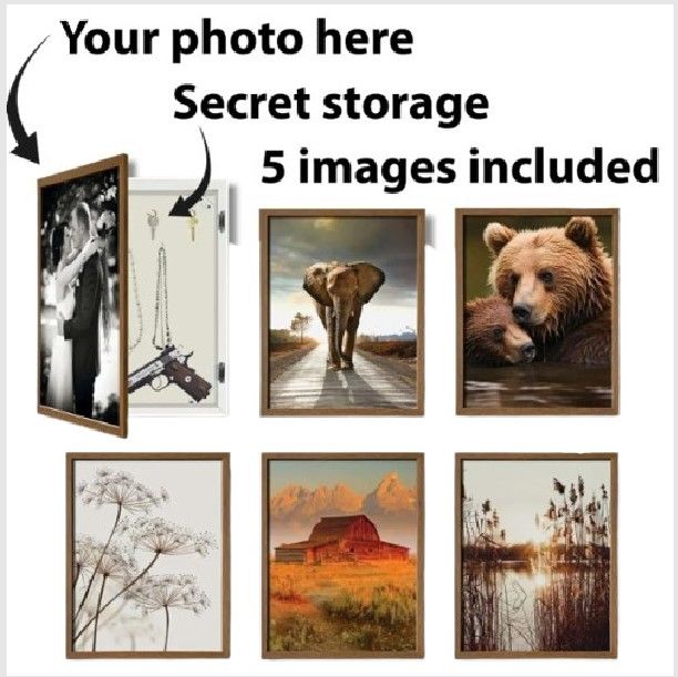 Classy Living Creative Secret Storage Horizons Wall Art-0