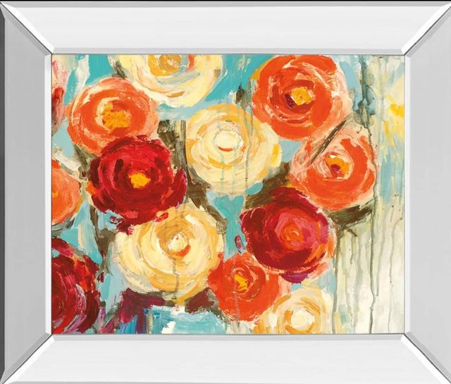 Classy Art Sunlit Blooms by Pasion Mirror Framed Wall Art-1