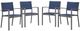 Signature Design by Ashley® Rocky Creek 5-Piece Blue/Gray Aluminum Outdoor Dining Set-4