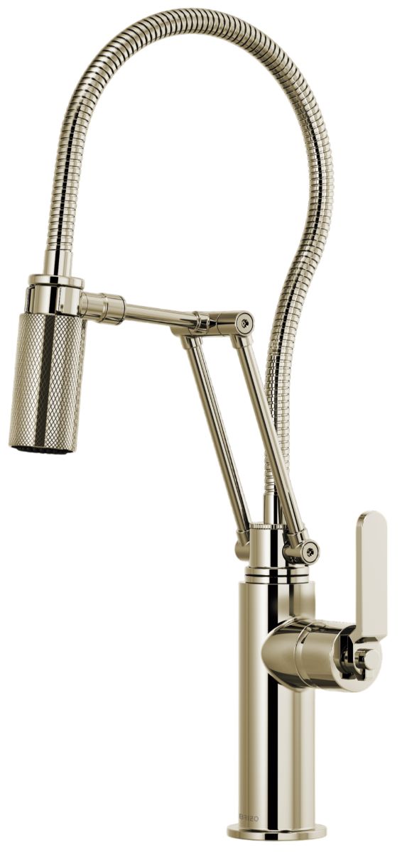 Brizo Litze® Brilliance® Polished Nickel 22" Articulating Faucet with Finished Hose-0