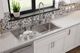 Elkay Lustertone® Classic Lustrous Satin 43" x 22" x 10" 4-Hole Single Bowl Drop-In Sink with Right Drainboard-2