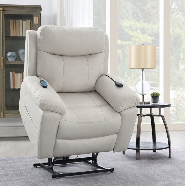 ACME Furniture Chriki Beige Power Lift Recliner with Heat and Massage-3