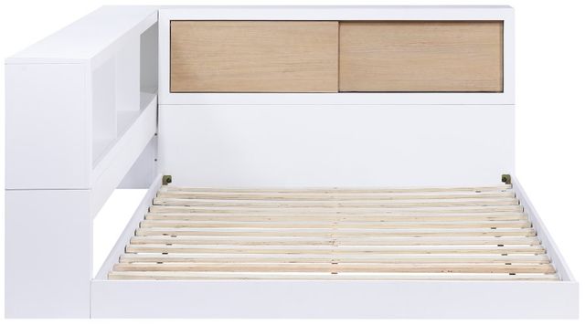 Homelegance® Asker Natural/White Full Bookcase Corner Bed-2
