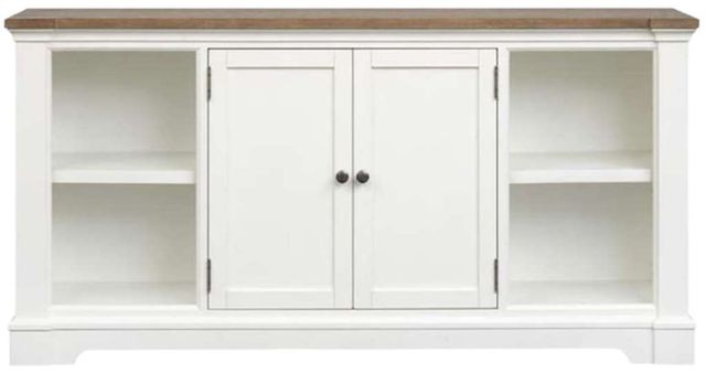 Magnussen Home® Kingston Whisper White/Cerused Nutmeg Credenza-2
