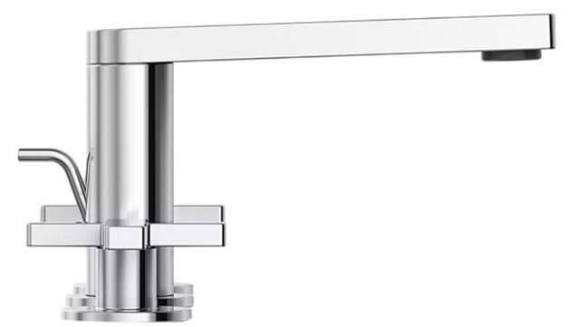 KOHLER® Composed® Polished Chrome Widespread Bathroom Sink Faucet with Cross Handles-2