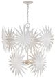 Currey & Company Bismarkia Gesso White Medium Chandelier-0