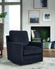 Signature Design by Ashley® Icaman Navy Swivel Chair-4