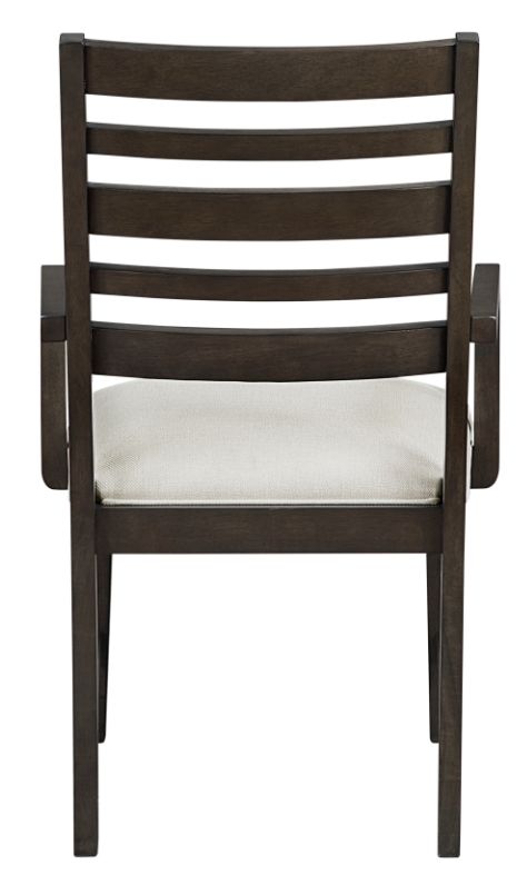 Homelegance® Victoria Beige/Dark Espresso Arm Chair-4