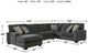 Benchcraft® Tracling 3-Piece Slate Left-Arm Facing Sectional and Chaise-1