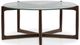 Moe's Home Collection Hetta Glass Top Coffee Table with Walnut Base-2