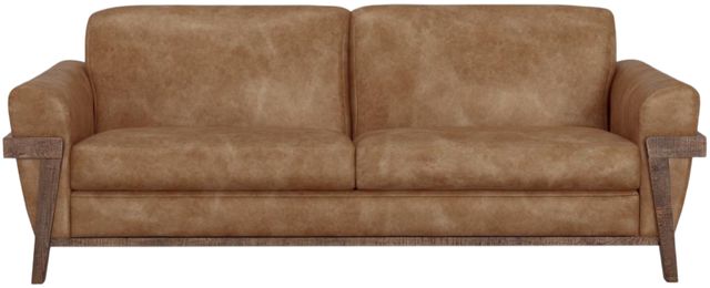 International Furniture Direct Loft Brown Cognac Sofa-2