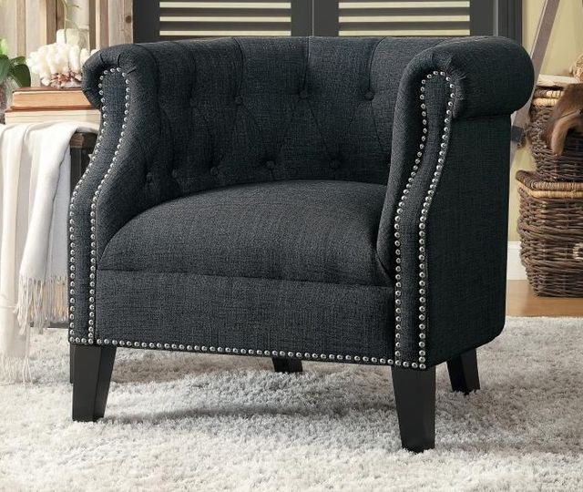 Mazin Furniture Karlock Gray Accent Chair-1