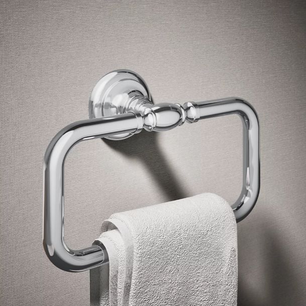 KOHLER® Artifacts® Polished Chrome Towel Ring-1