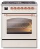 Ilve® Nostalgie II Series 30" Antique White Pro Style Dual Fuel Range-0