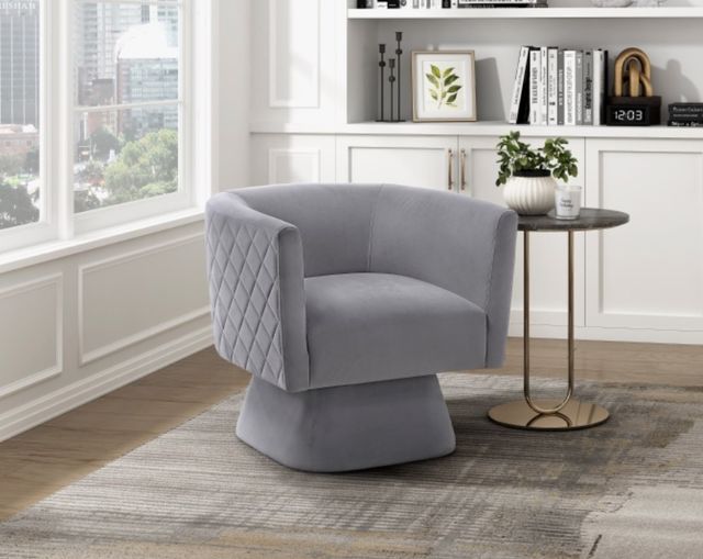 Homelegance® Candace Gray Swivel Chair-1