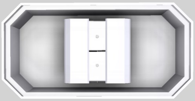 Vent-A-Hood® Designer Series 60" White Island Range Hood-2