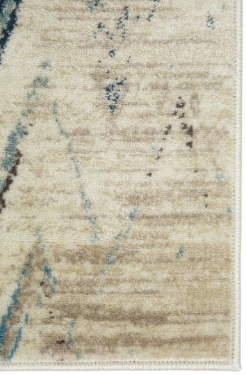 KAS Rugs Heritage Blue/Ivory Chevron 5'x8' Area Rug-1