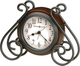 Howard Miller® Diane Medium-Brown Metal Wire Alarm Clock-0