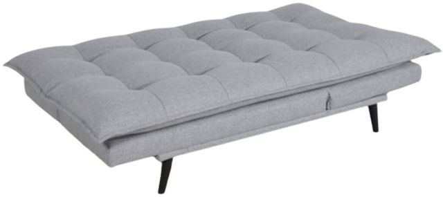 Milton Greens Stars Light Gray Multi-Functional Click Clack Plush Futon-2
