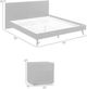 Armen Living Petra 3-Piece Black King Panel Bedroom Set-2