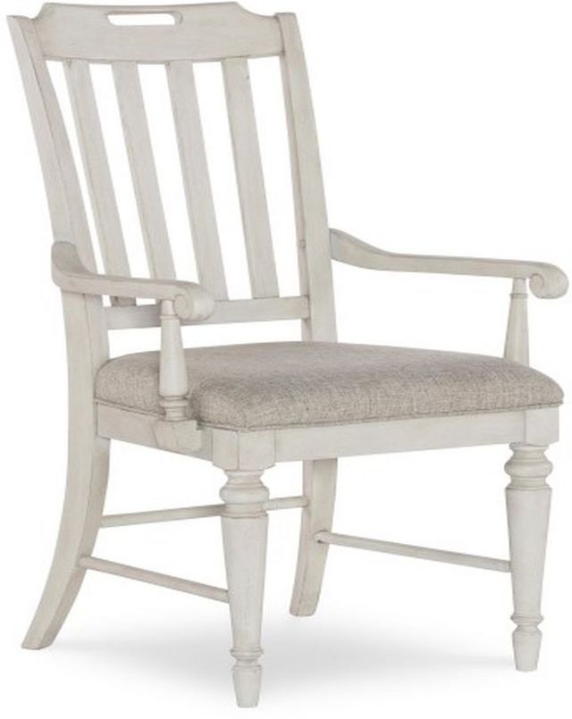 Legacy Classic Brookhaven Vintage Linen Slat Back Arm Chair-0