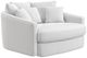 iAmerica Sphere White Round Accent Chaise-0