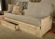Kodiak Furniture Lexington Canton Gray/Weathered White Full Storage Futon with Mattress-1