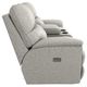 La-Z-Boy® Trouper Dove Power Reclining Loveseat with Console, Headrest, and Lumbar-2