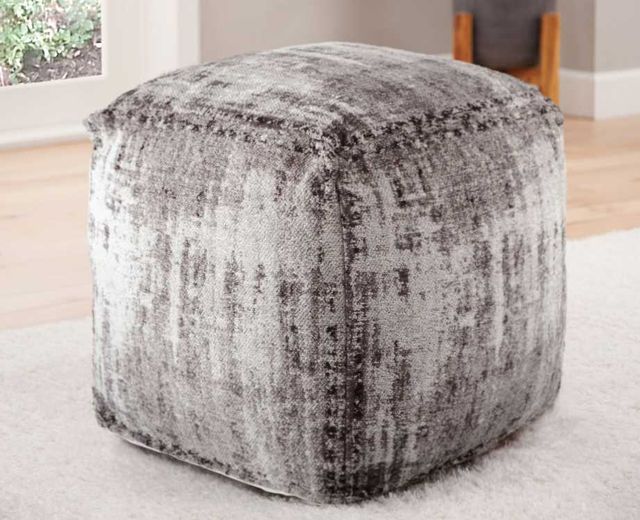 Steve Silver Co. Hazel Gray Pouf-1